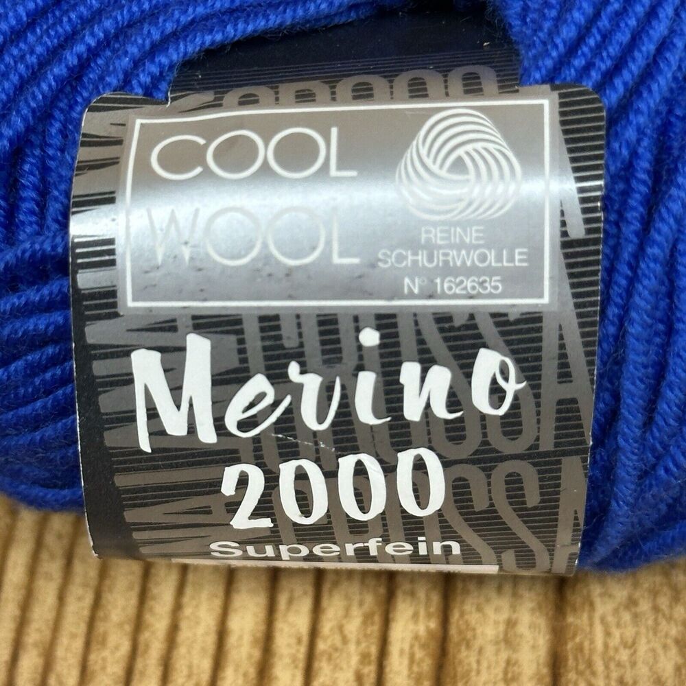Lana Grossa Cool Wool Merino 2000 Yarn Superwash Sport Color #422 67 Grams
